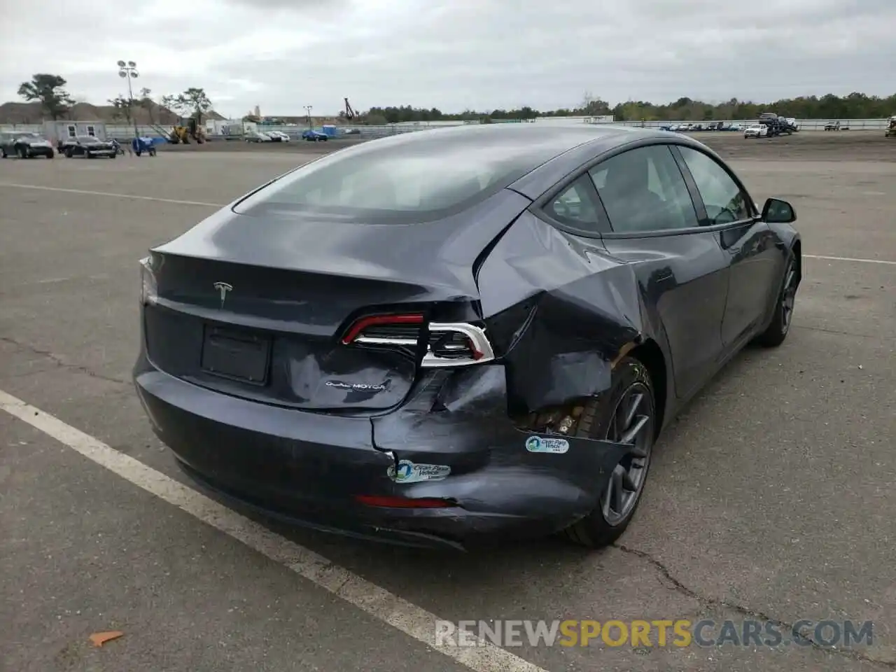 4 Photograph of a damaged car 5YJ3E1EB4MF979205 TESLA MODEL 3 2021