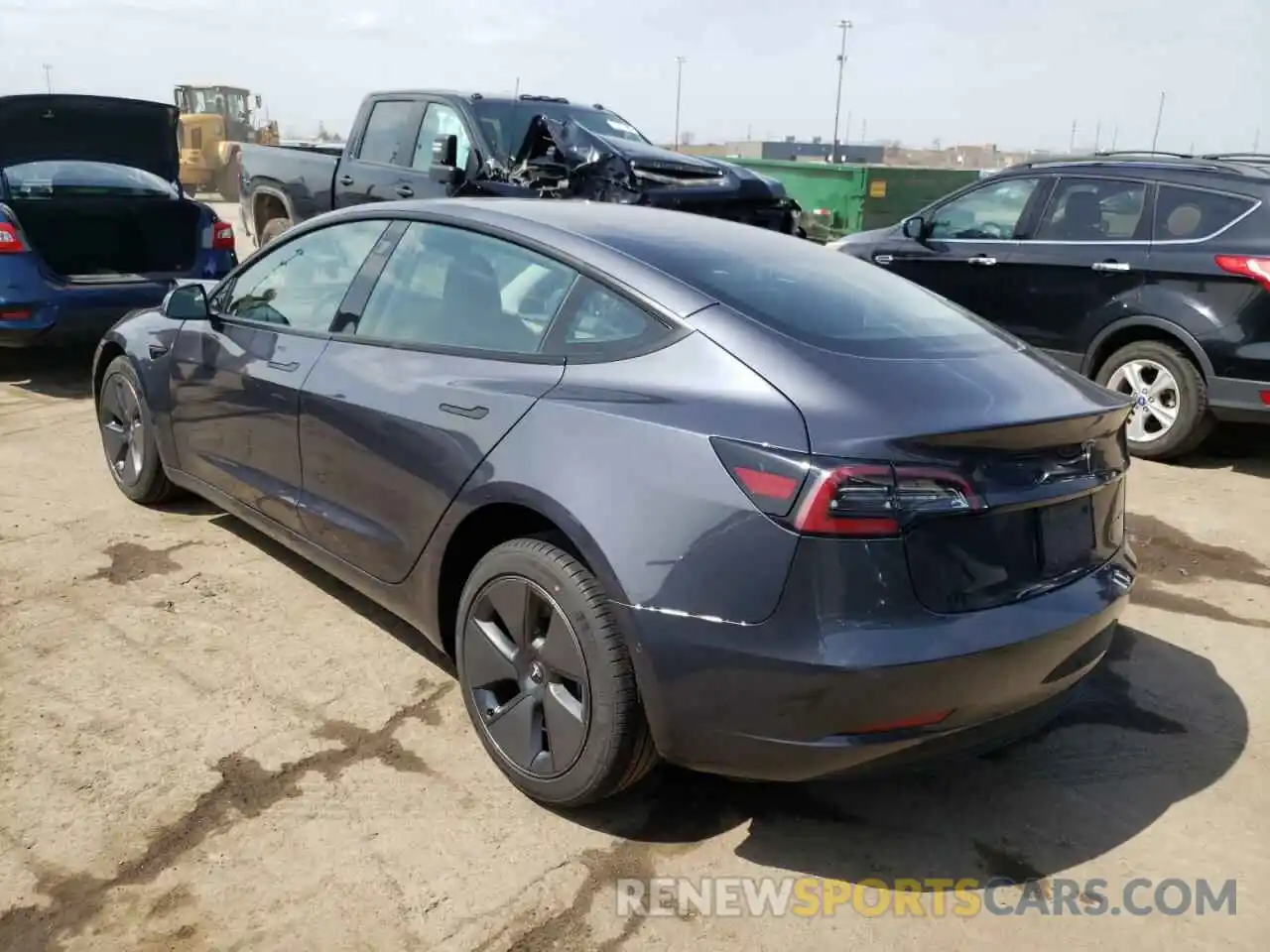 3 Photograph of a damaged car 5YJ3E1EB5MF067490 TESLA MODEL 3 2021