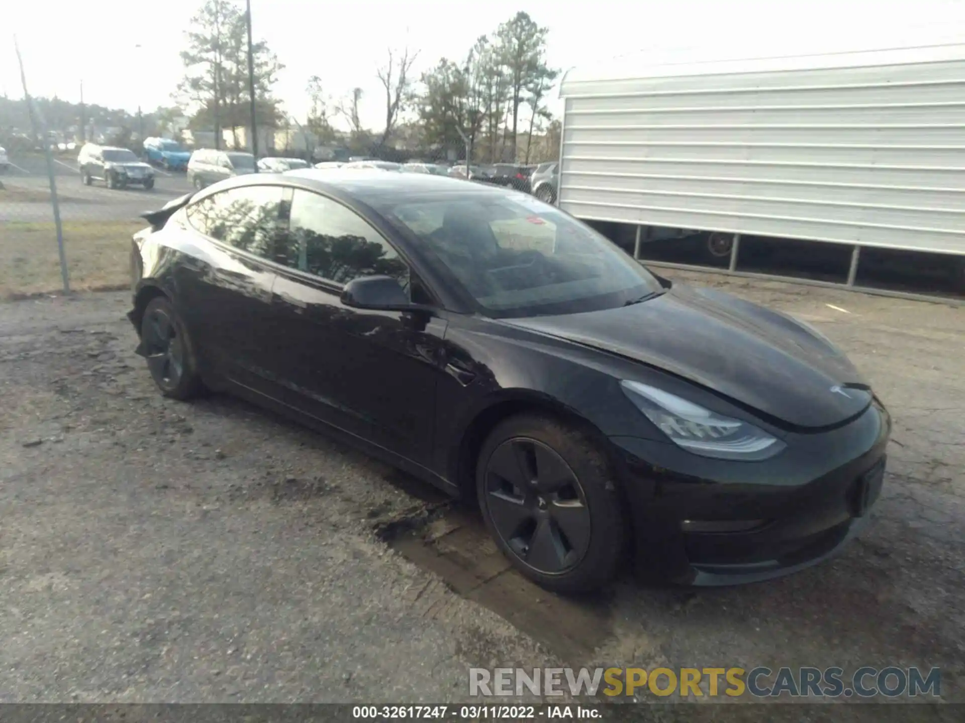 1 Photograph of a damaged car 5YJ3E1EB5MF855234 TESLA MODEL 3 2021