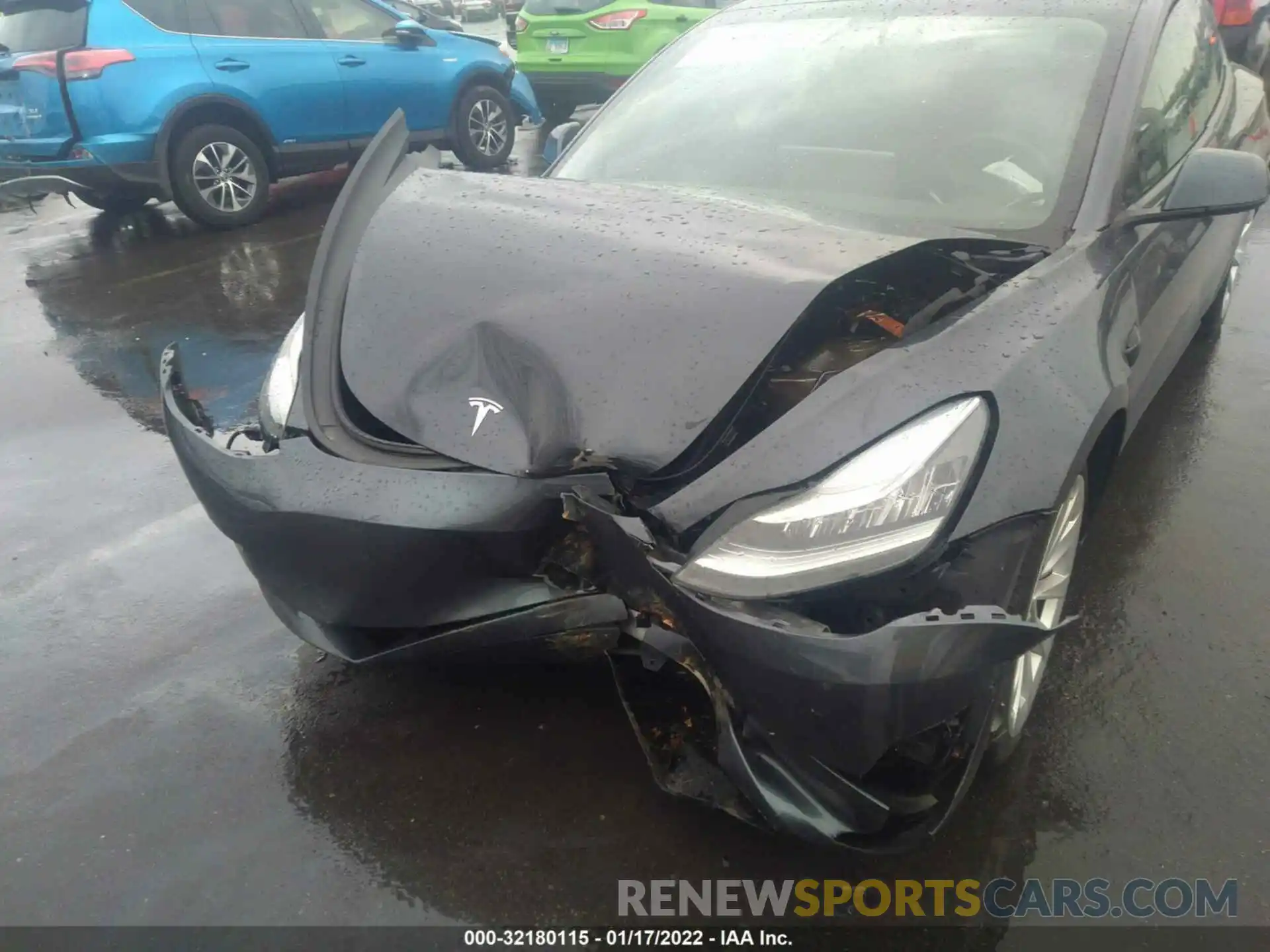 6 Photograph of a damaged car 5YJ3E1EB5MF855623 TESLA MODEL 3 2021