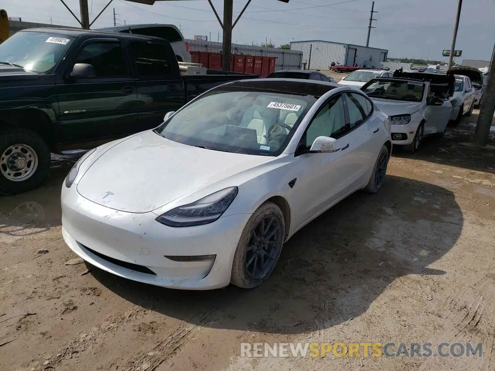 2 Фотография поврежденного автомобиля 5YJ3E1EB5MF858621 TESLA MODEL 3 2021