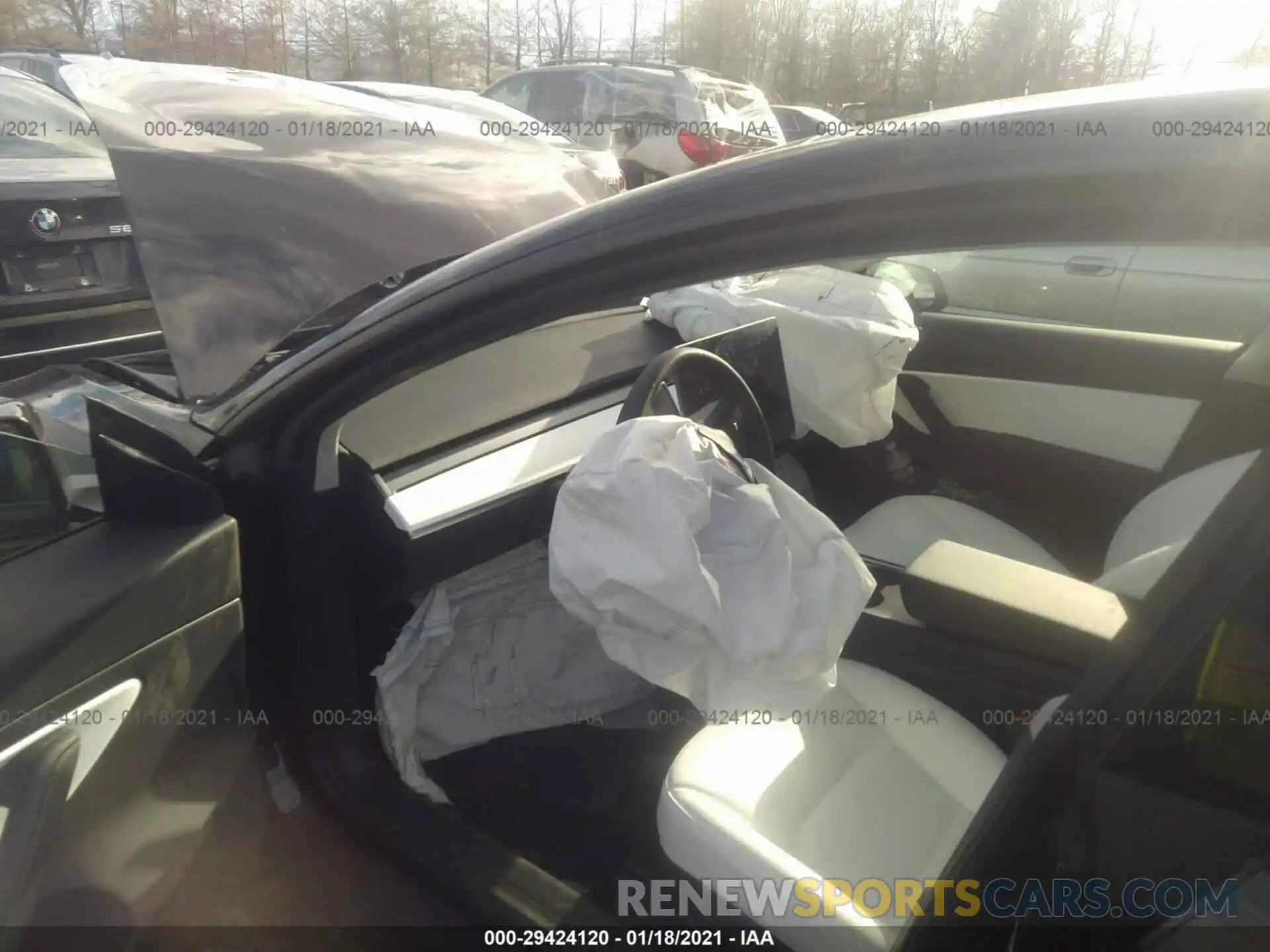 5 Photograph of a damaged car 5YJ3E1EB5MF860417 TESLA MODEL 3 2021