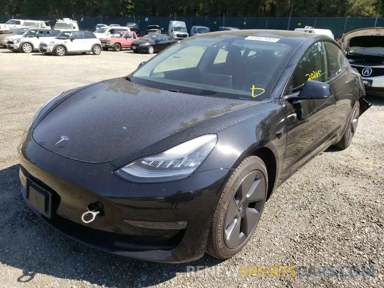 2 Фотография поврежденного автомобиля 5YJ3E1EB5MF861938 TESLA MODEL 3 2021