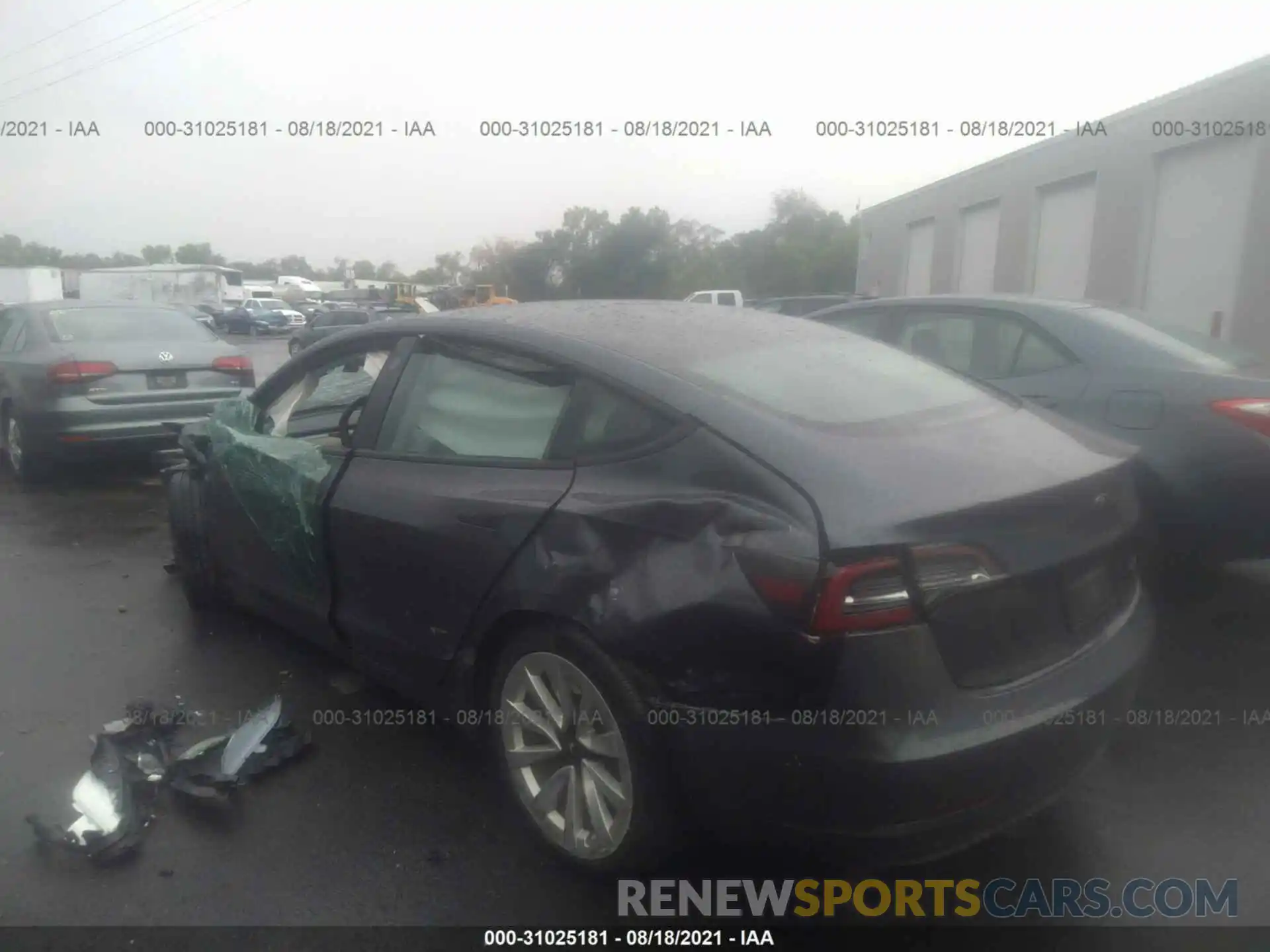 3 Photograph of a damaged car 5YJ3E1EB5MF862975 TESLA MODEL 3 2021