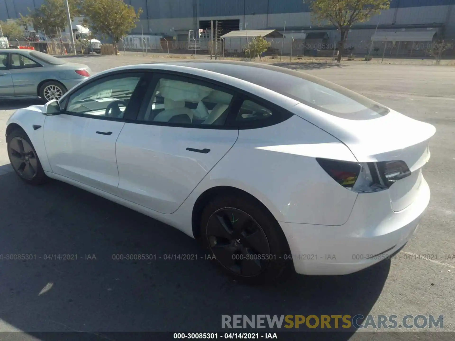 3 Photograph of a damaged car 5YJ3E1EB5MF876181 TESLA MODEL 3 2021