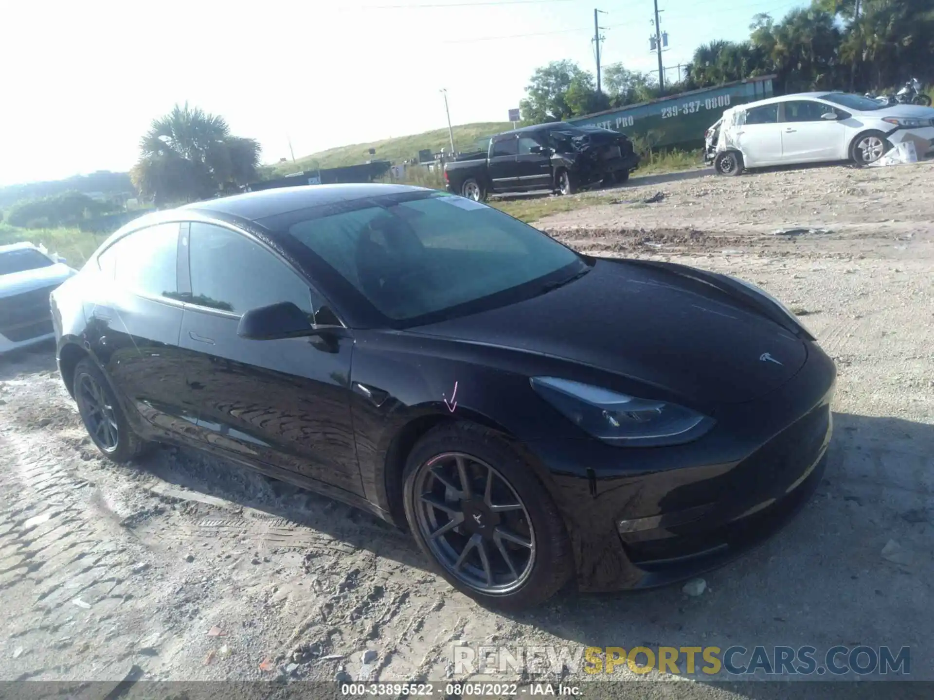 1 Photograph of a damaged car 5YJ3E1EB5MF902620 TESLA MODEL 3 2021