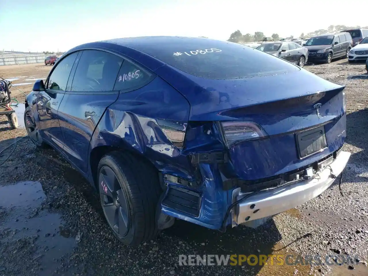 3 Photograph of a damaged car 5YJ3E1EB5MF903007 TESLA MODEL 3 2021