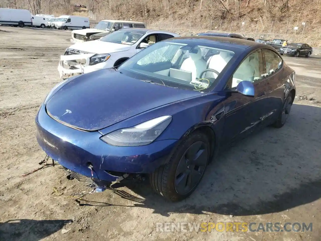 2 Фотография поврежденного автомобиля 5YJ3E1EB5MF919269 TESLA MODEL 3 2021