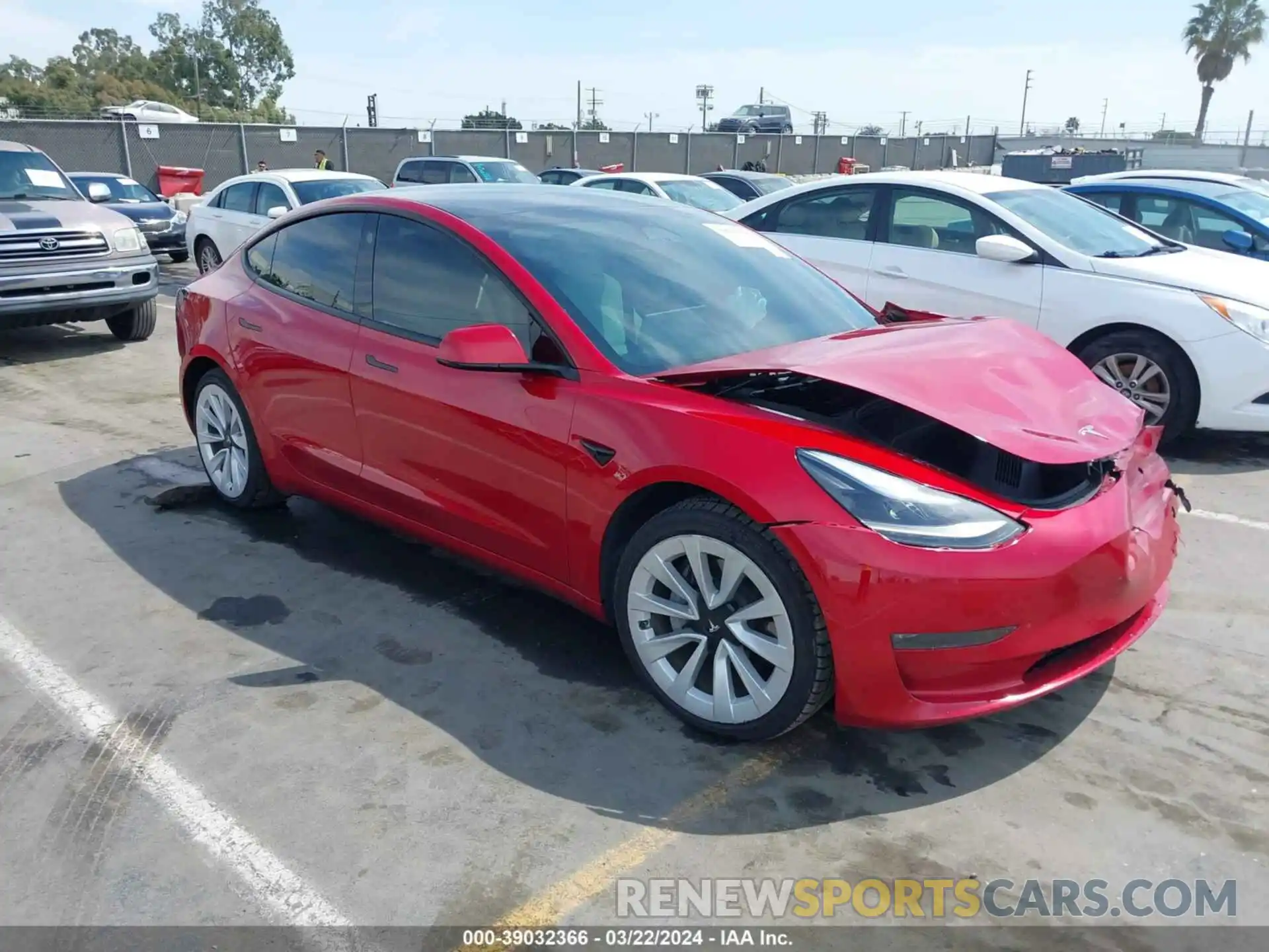 1 Photograph of a damaged car 5YJ3E1EB5MF926898 TESLA MODEL 3 2021