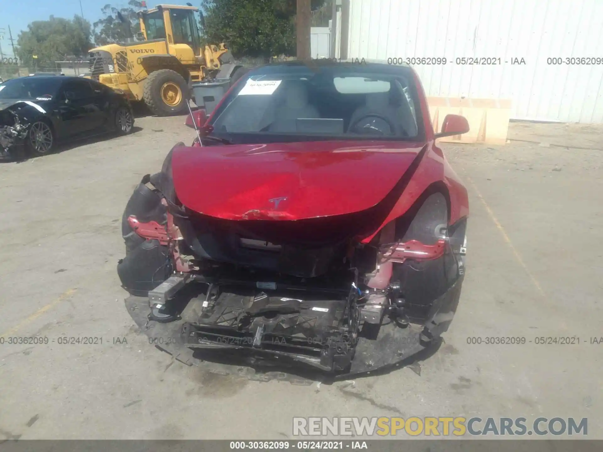 6 Photograph of a damaged car 5YJ3E1EB5MF927047 TESLA MODEL 3 2021