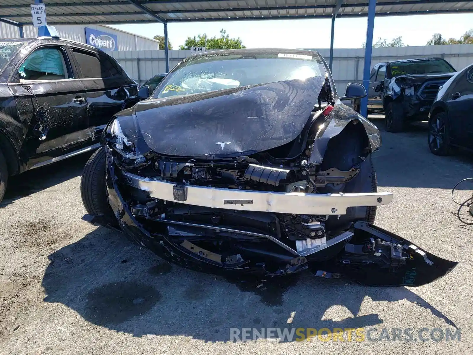 9 Photograph of a damaged car 5YJ3E1EB5MF937237 TESLA MODEL 3 2021