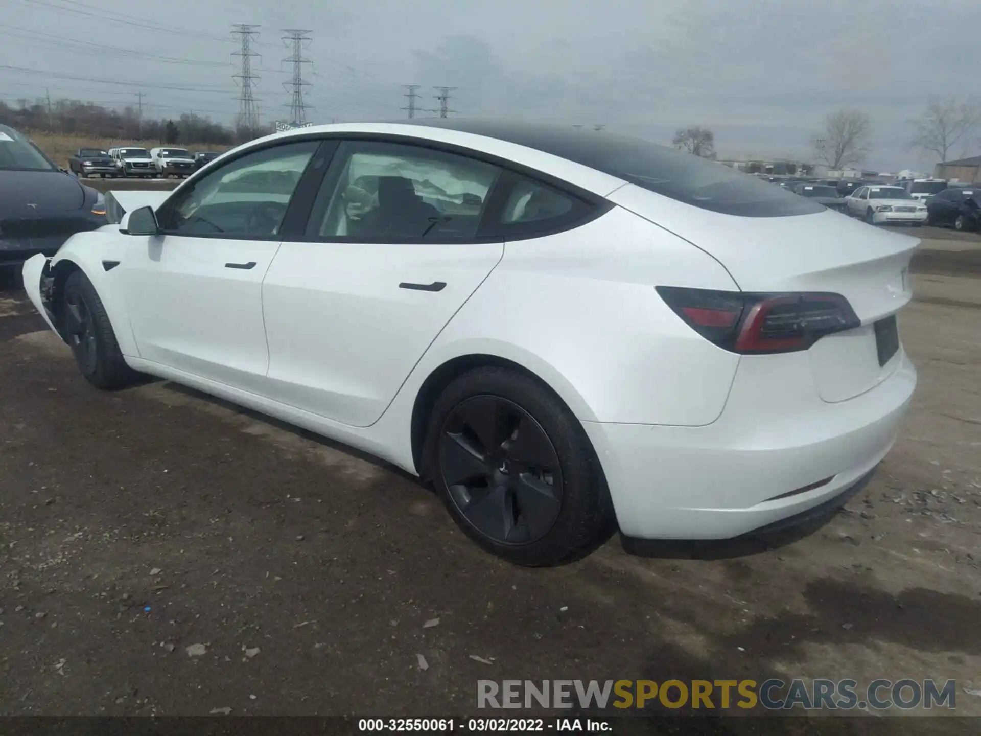 3 Фотография поврежденного автомобиля 5YJ3E1EB5MF974305 TESLA MODEL 3 2021