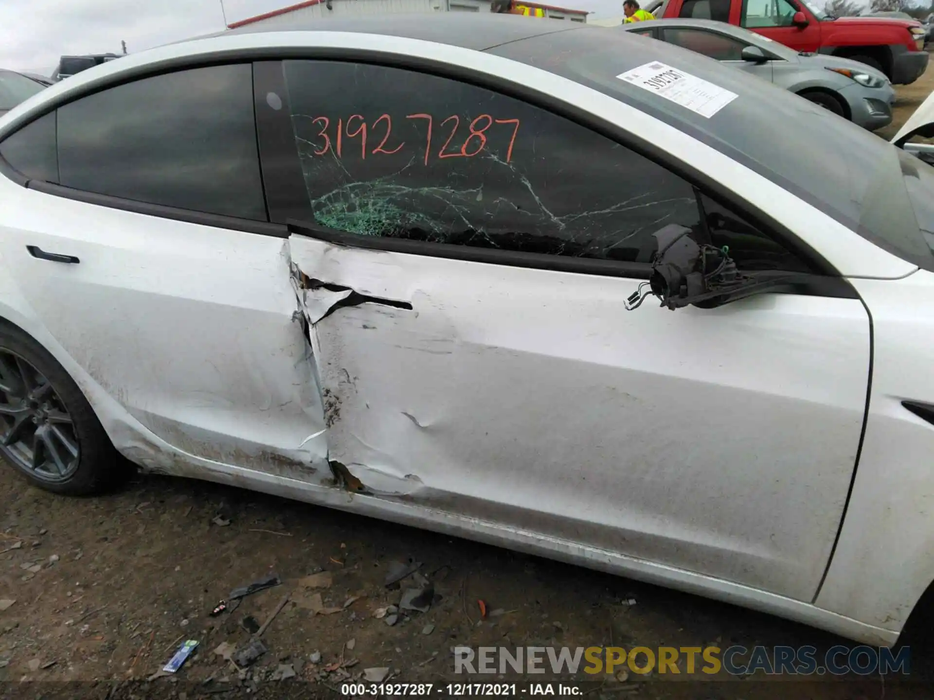 6 Photograph of a damaged car 5YJ3E1EB5MF979990 TESLA MODEL 3 2021