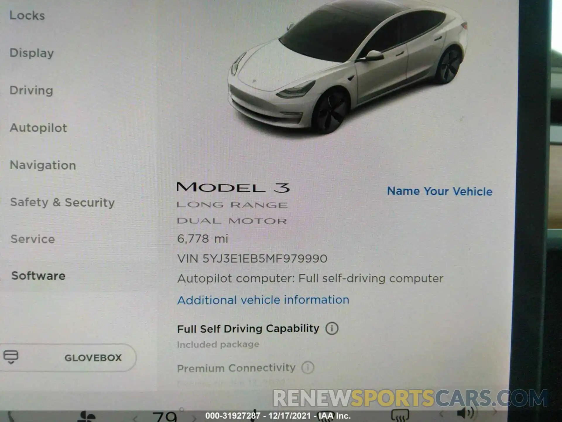 7 Photograph of a damaged car 5YJ3E1EB5MF979990 TESLA MODEL 3 2021