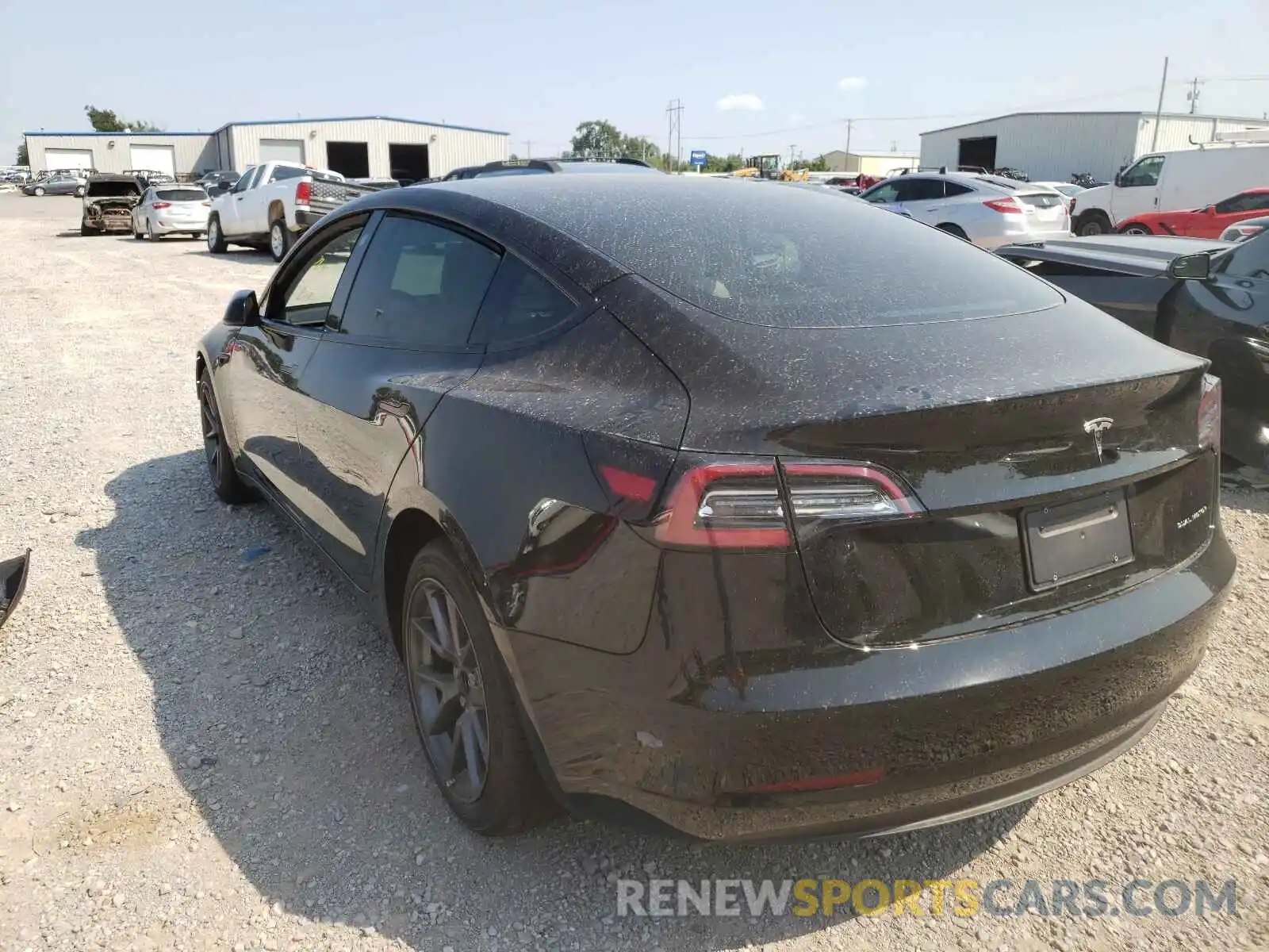 3 Photograph of a damaged car 5YJ3E1EB5MF992836 TESLA MODEL 3 2021