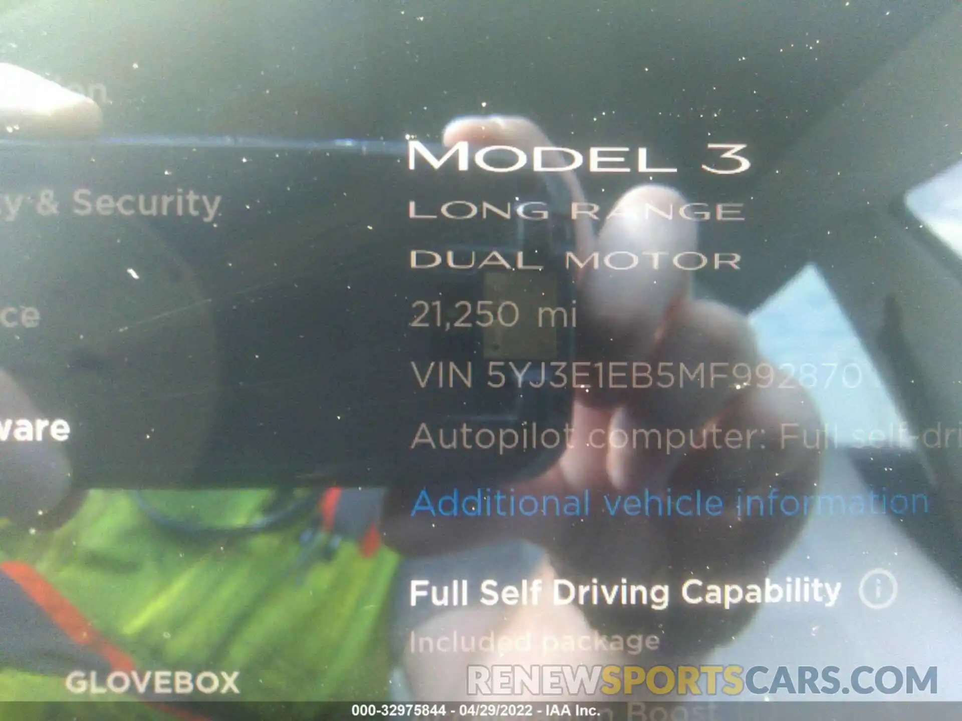 7 Photograph of a damaged car 5YJ3E1EB5MF992870 TESLA MODEL 3 2021