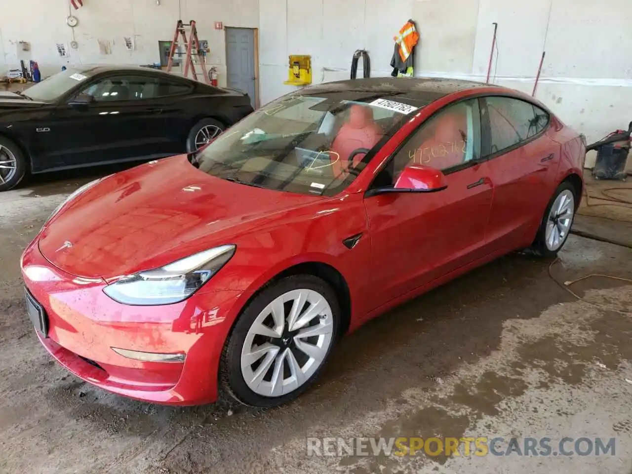 2 Photograph of a damaged car 5YJ3E1EB6MF013079 TESLA MODEL 3 2021