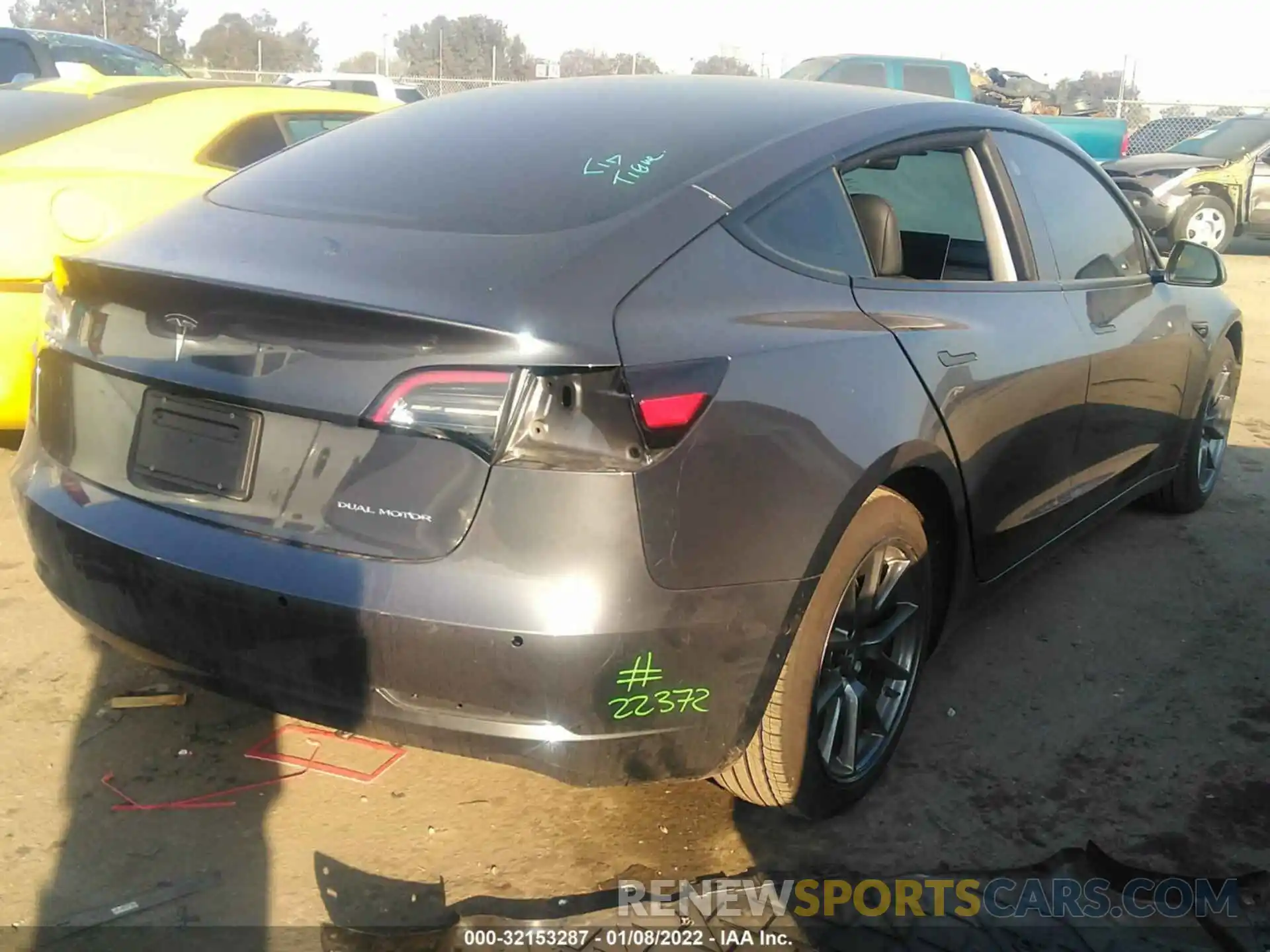 4 Photograph of a damaged car 5YJ3E1EB6MF019402 TESLA MODEL 3 2021