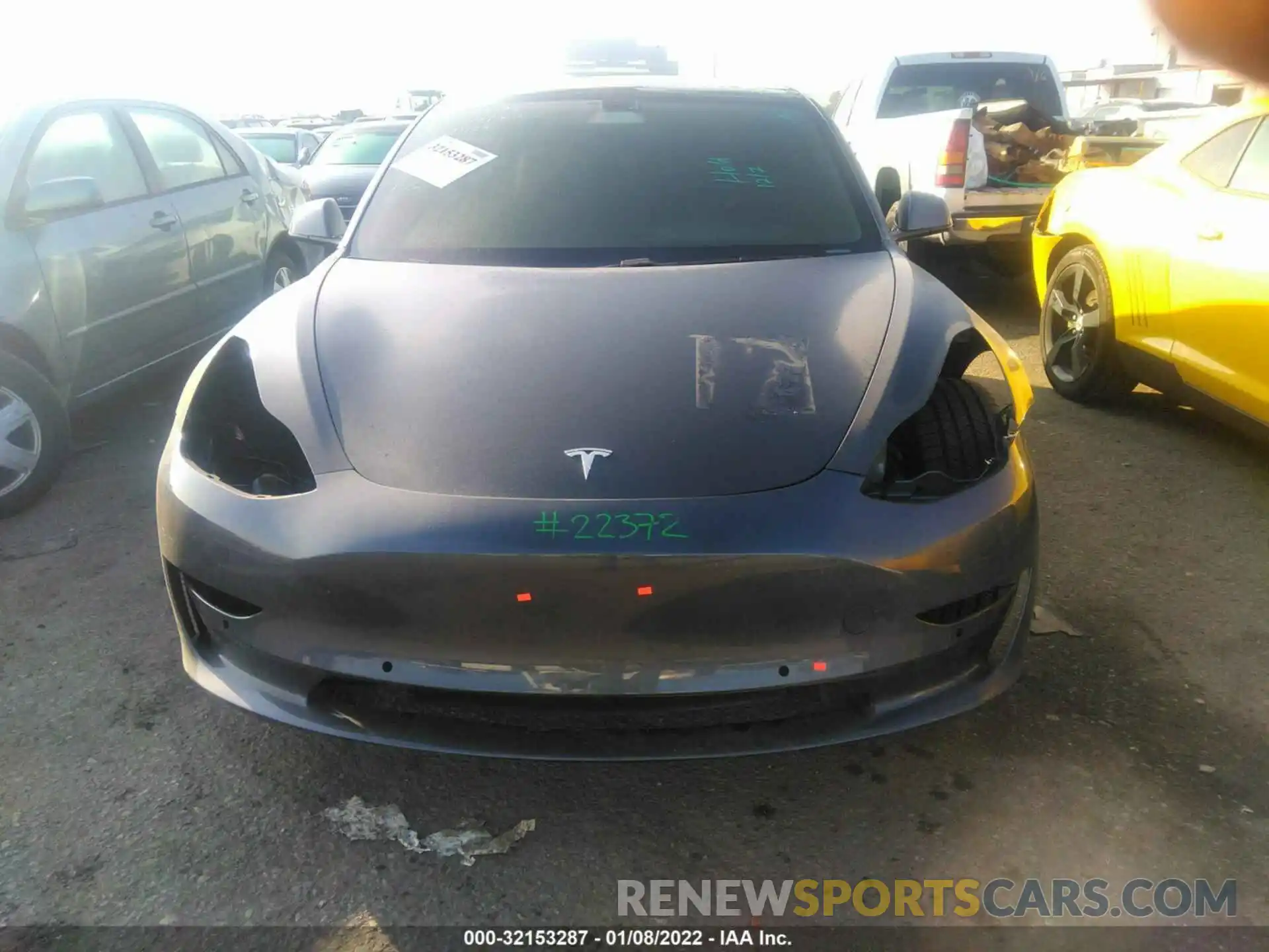 6 Photograph of a damaged car 5YJ3E1EB6MF019402 TESLA MODEL 3 2021