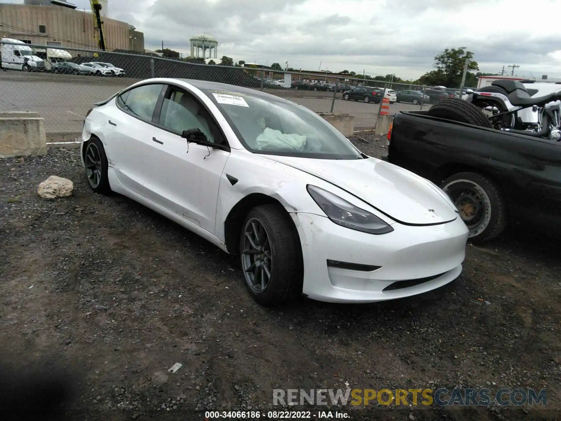 1 Фотография поврежденного автомобиля 5YJ3E1EB6MF032652 TESLA MODEL 3 2021