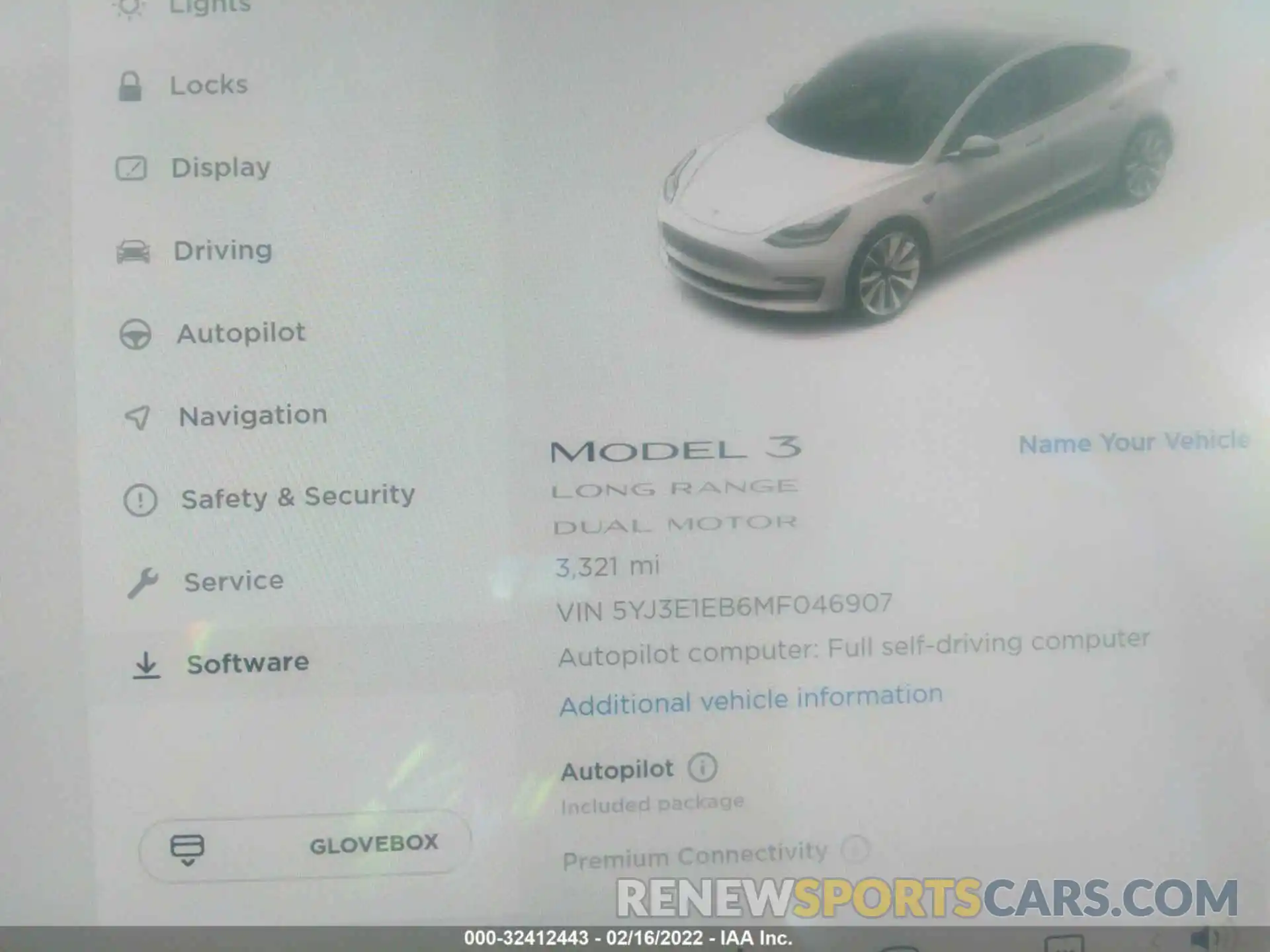 7 Photograph of a damaged car 5YJ3E1EB6MF046907 TESLA MODEL 3 2021