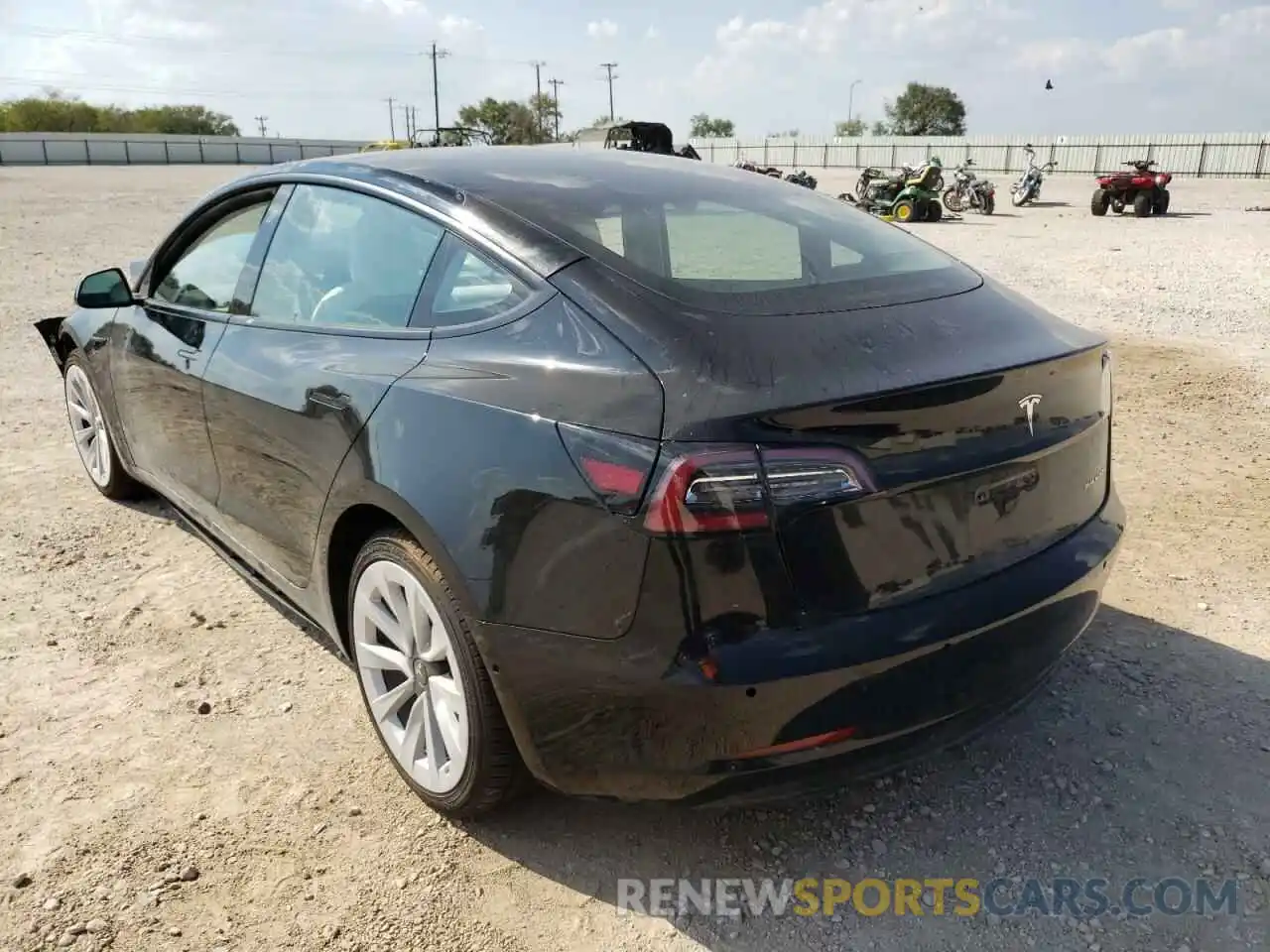 3 Photograph of a damaged car 5YJ3E1EB6MF061228 TESLA MODEL 3 2021