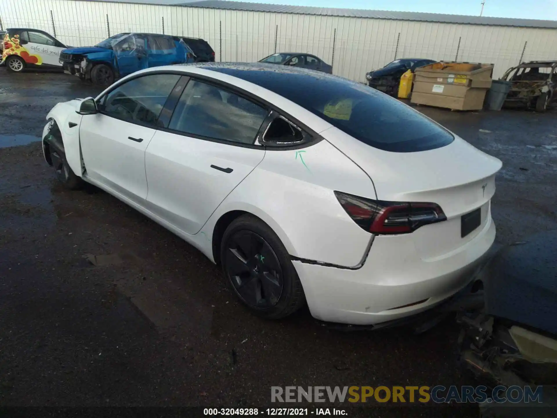 3 Фотография поврежденного автомобиля 5YJ3E1EB6MF075906 TESLA MODEL 3 2021