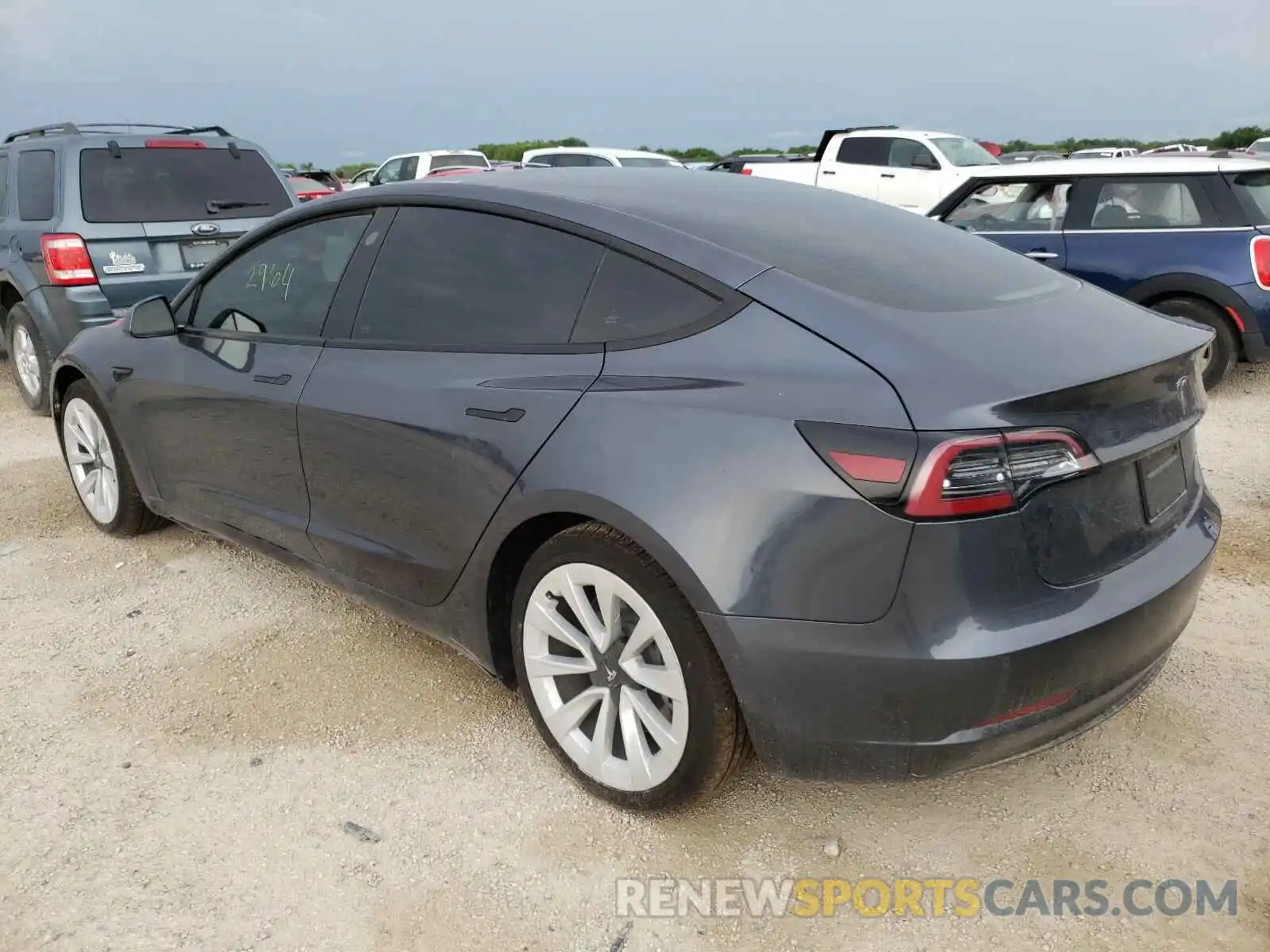 3 Photograph of a damaged car 5YJ3E1EB6MF862628 TESLA MODEL 3 2021