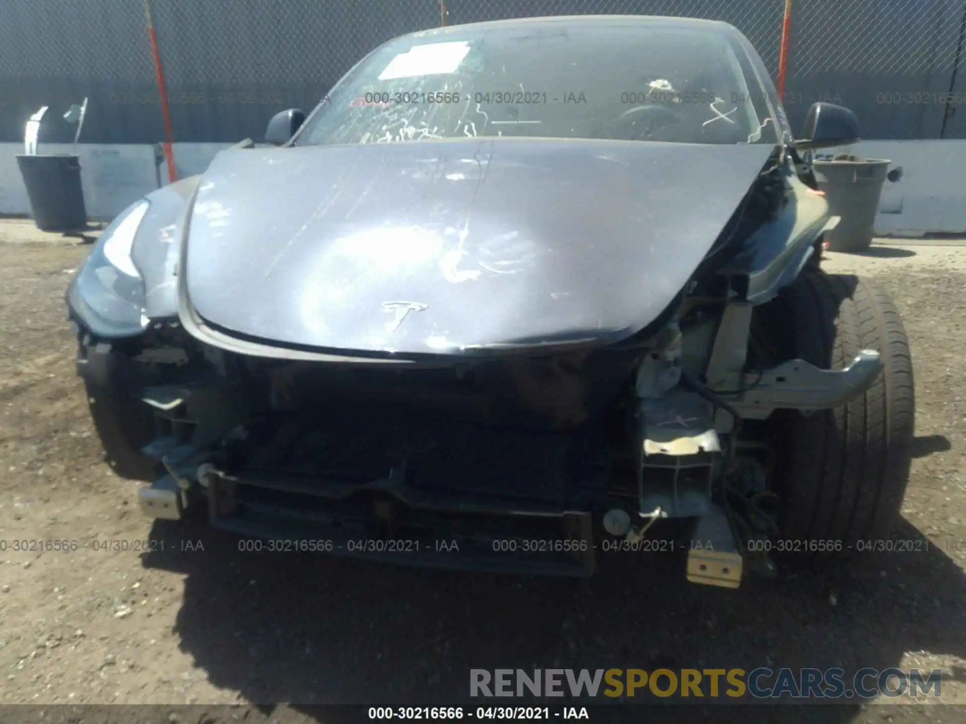 6 Photograph of a damaged car 5YJ3E1EB6MF870972 TESLA MODEL 3 2021