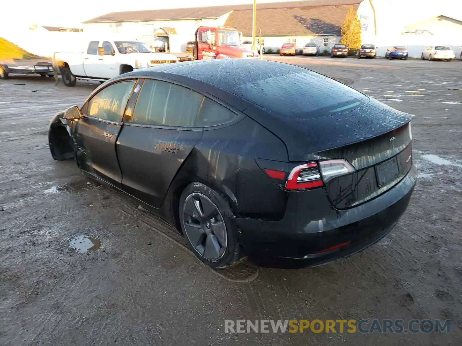 3 Photograph of a damaged car 5YJ3E1EB6MF915571 TESLA MODEL 3 2021