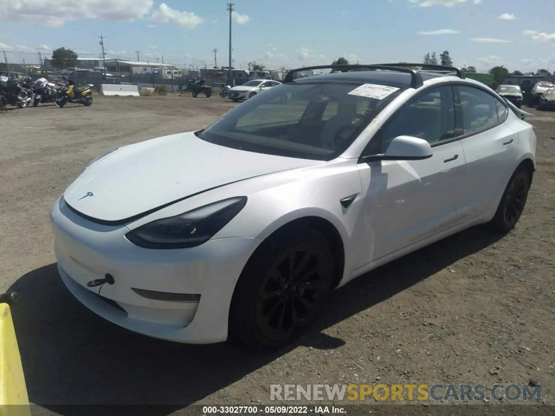 2 Photograph of a damaged car 5YJ3E1EB6MF926652 TESLA MODEL 3 2021