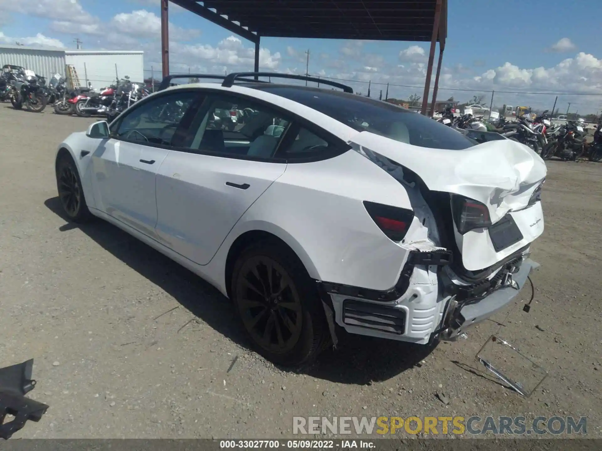 3 Photograph of a damaged car 5YJ3E1EB6MF926652 TESLA MODEL 3 2021