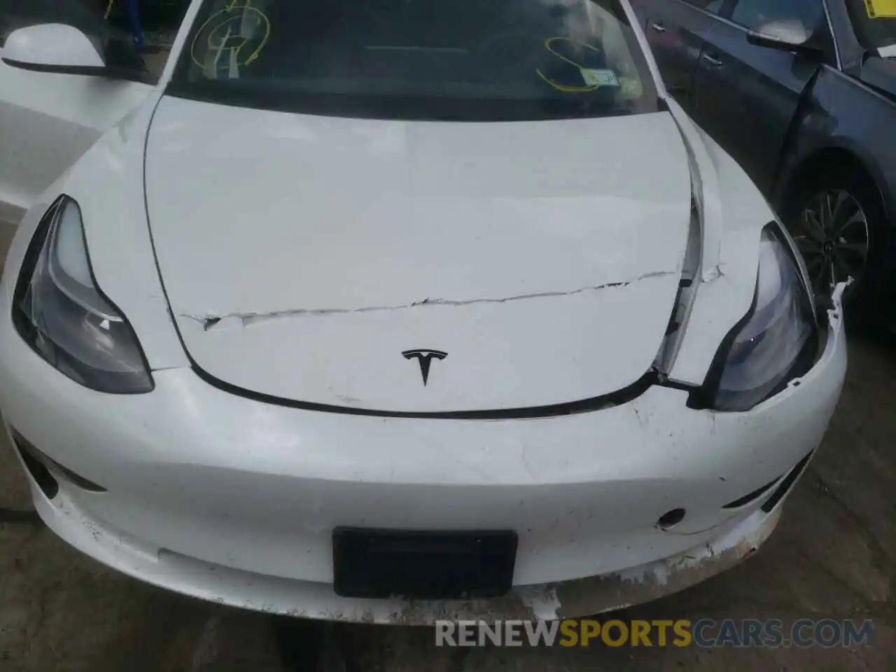 7 Photograph of a damaged car 5YJ3E1EB6MF974734 TESLA MODEL 3 2021