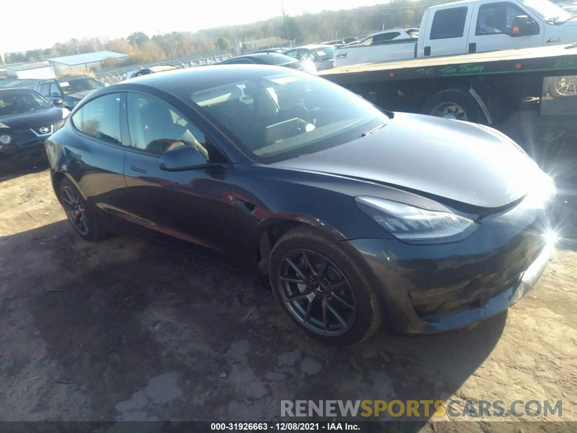 1 Photograph of a damaged car 5YJ3E1EB6MF979190 TESLA MODEL 3 2021