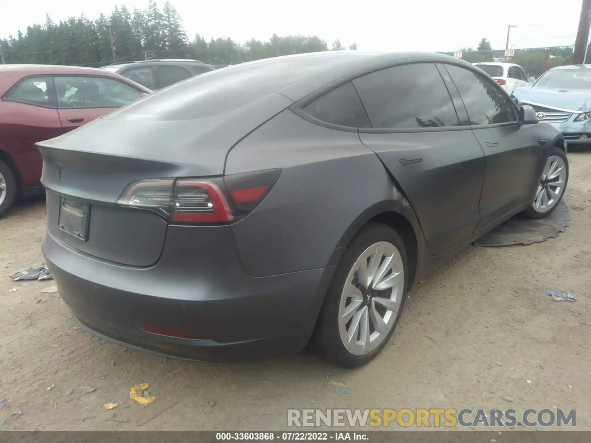 4 Фотография поврежденного автомобиля 5YJ3E1EB6MF996734 TESLA MODEL 3 2021