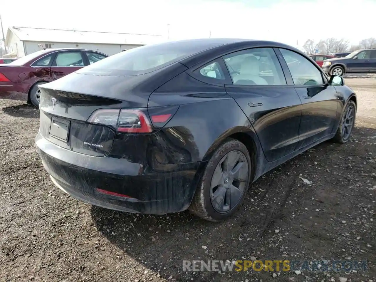 4 Фотография поврежденного автомобиля 5YJ3E1EB7MF013253 TESLA MODEL 3 2021