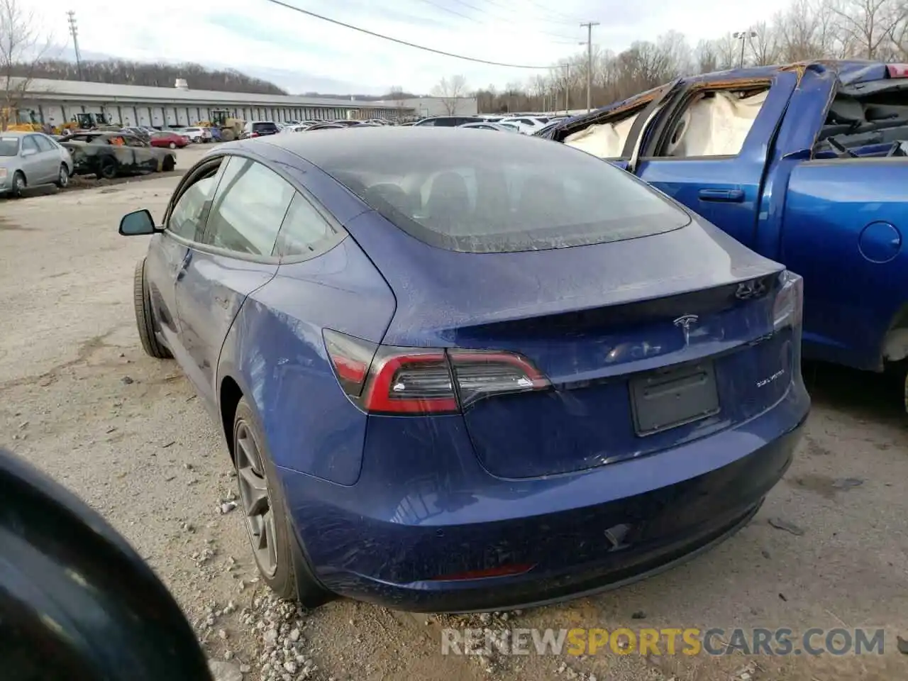 3 Photograph of a damaged car 5YJ3E1EB7MF019439 TESLA MODEL 3 2021