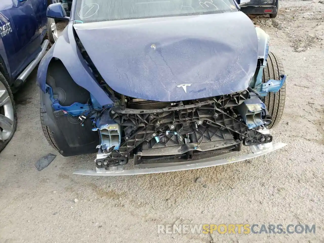 9 Photograph of a damaged car 5YJ3E1EB7MF019439 TESLA MODEL 3 2021