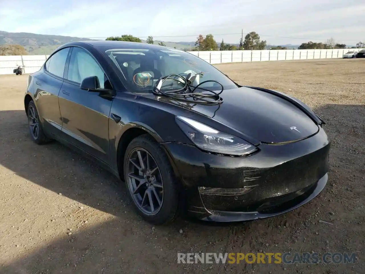 1 Фотография поврежденного автомобиля 5YJ3E1EB7MF019652 TESLA MODEL 3 2021