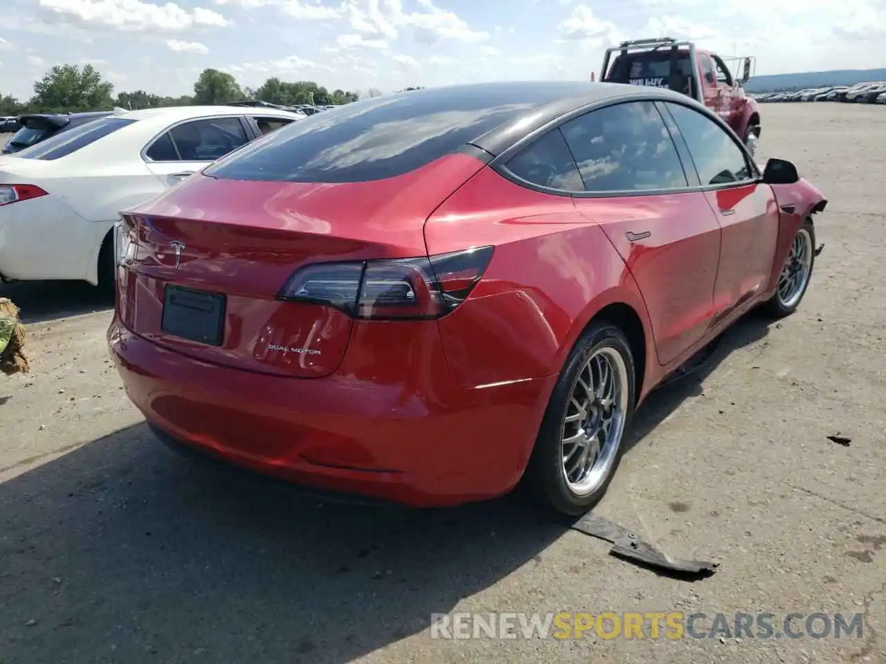 4 Photograph of a damaged car 5YJ3E1EB7MF019778 TESLA MODEL 3 2021