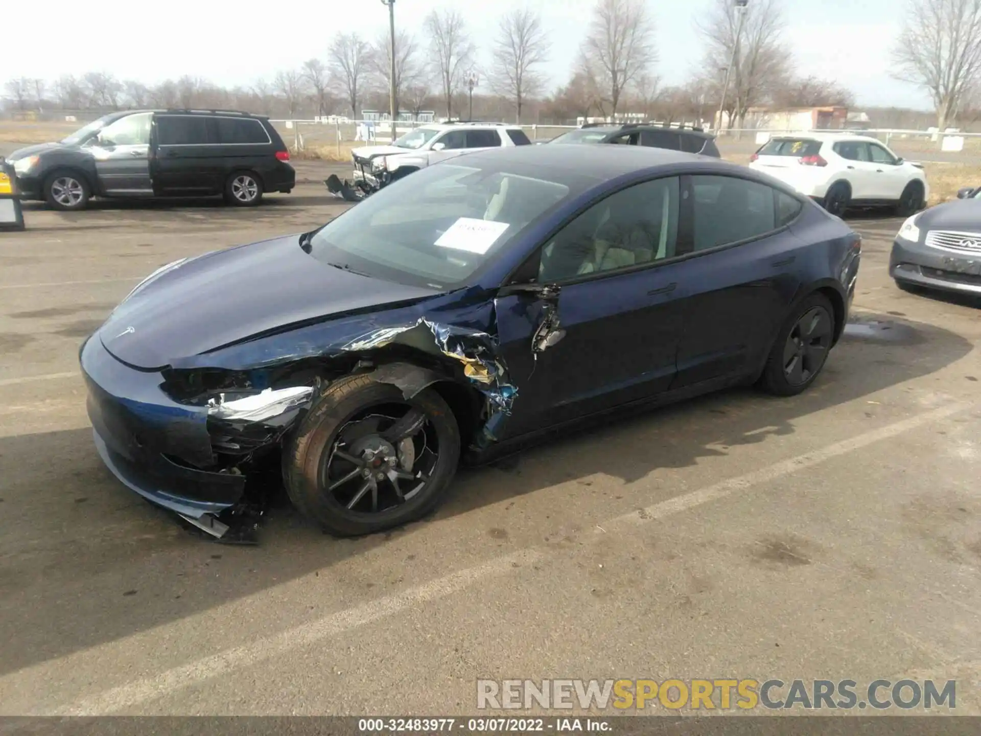 6 Photograph of a damaged car 5YJ3E1EB7MF044471 TESLA MODEL 3 2021