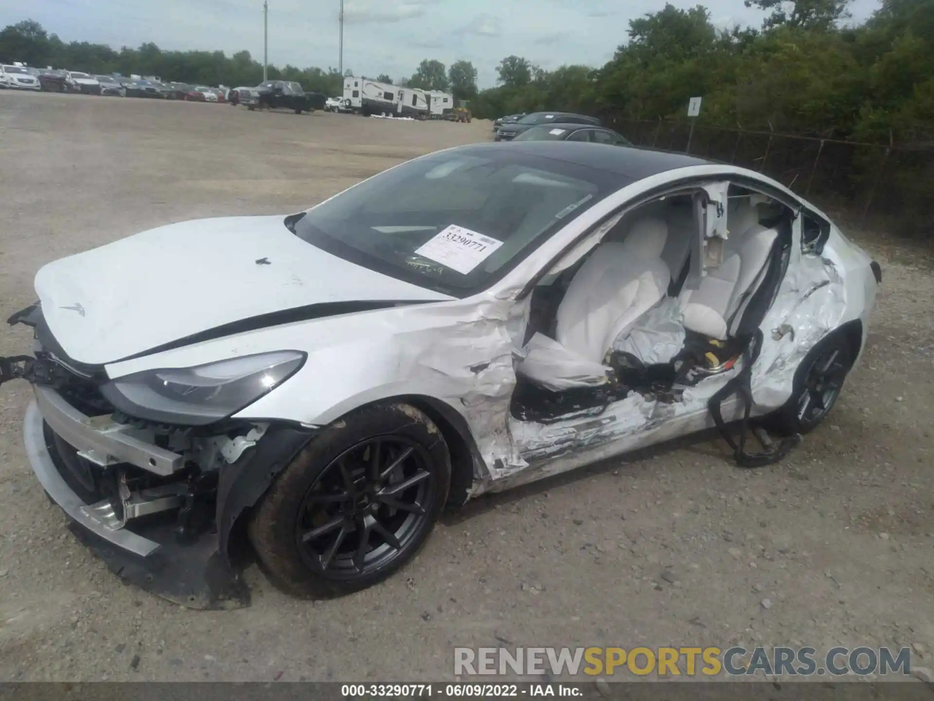 2 Photograph of a damaged car 5YJ3E1EB7MF045796 TESLA MODEL 3 2021