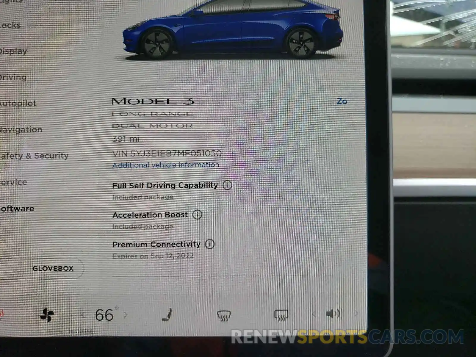 8 Photograph of a damaged car 5YJ3E1EB7MF051050 TESLA MODEL 3 2021