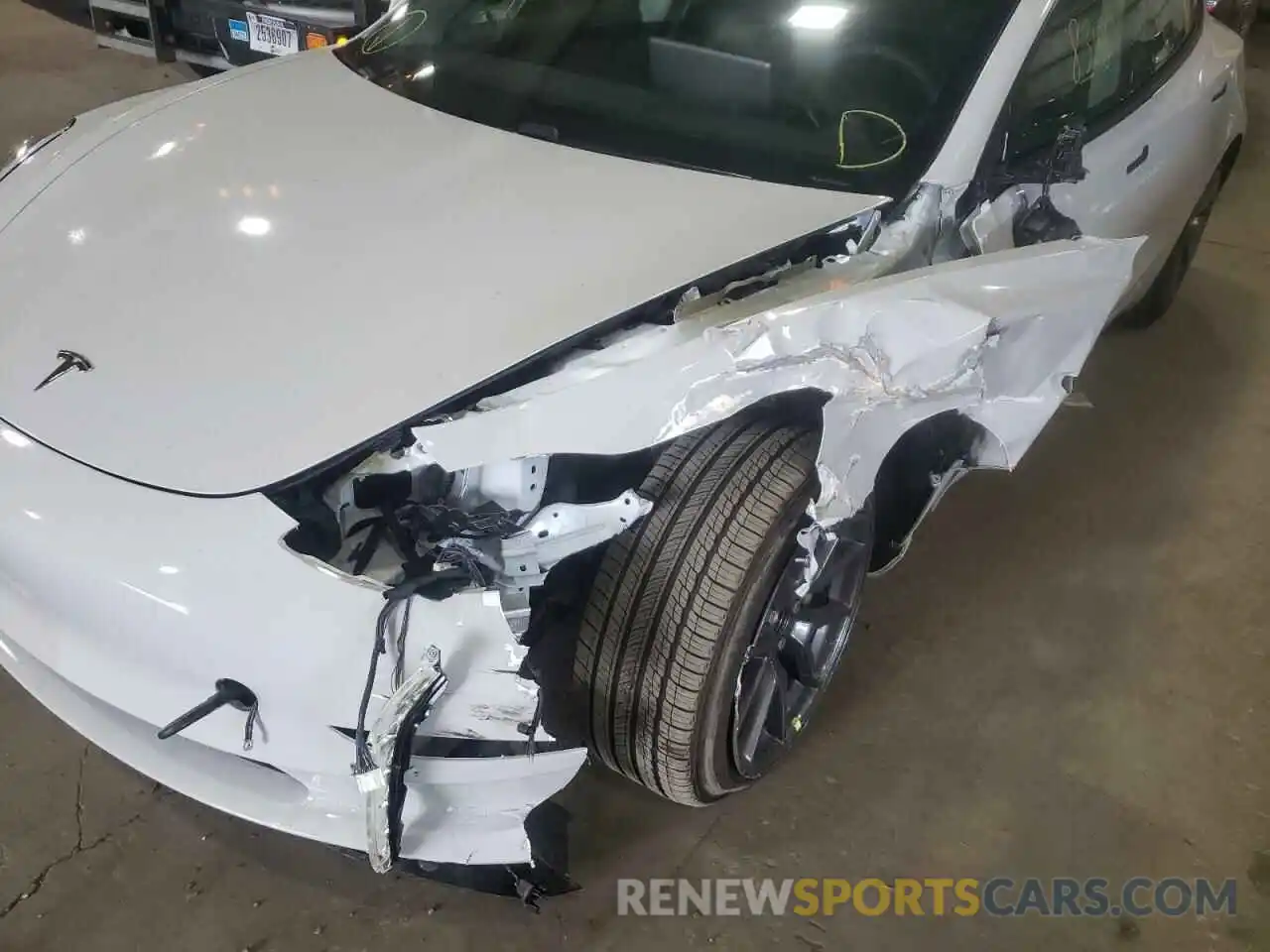 9 Photograph of a damaged car 5YJ3E1EB7MF066146 TESLA MODEL 3 2021