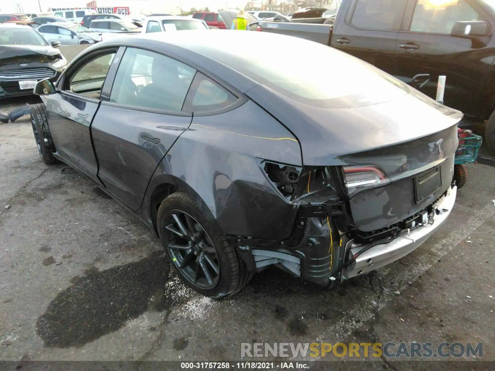 3 Photograph of a damaged car 5YJ3E1EB7MF067426 TESLA MODEL 3 2021