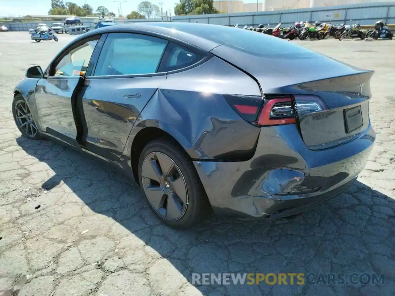 3 Photograph of a damaged car 5YJ3E1EB7MF071959 TESLA MODEL 3 2021