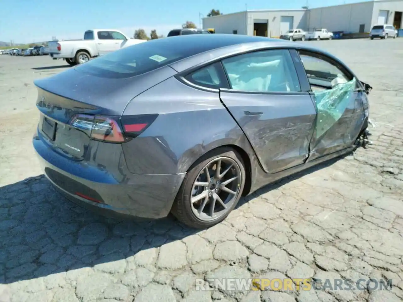 4 Photograph of a damaged car 5YJ3E1EB7MF071959 TESLA MODEL 3 2021