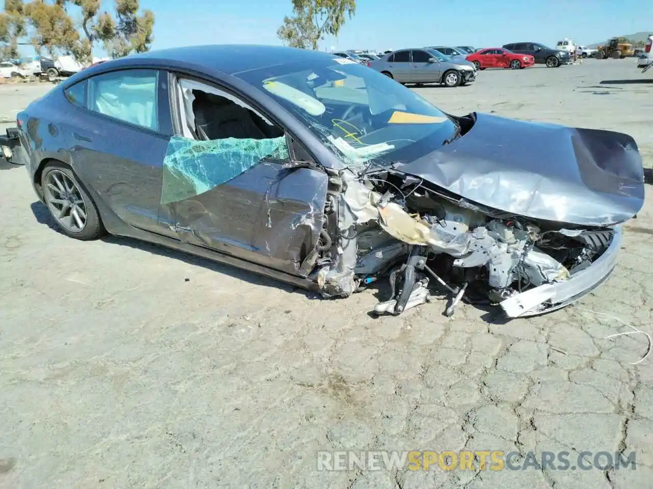 9 Photograph of a damaged car 5YJ3E1EB7MF071959 TESLA MODEL 3 2021