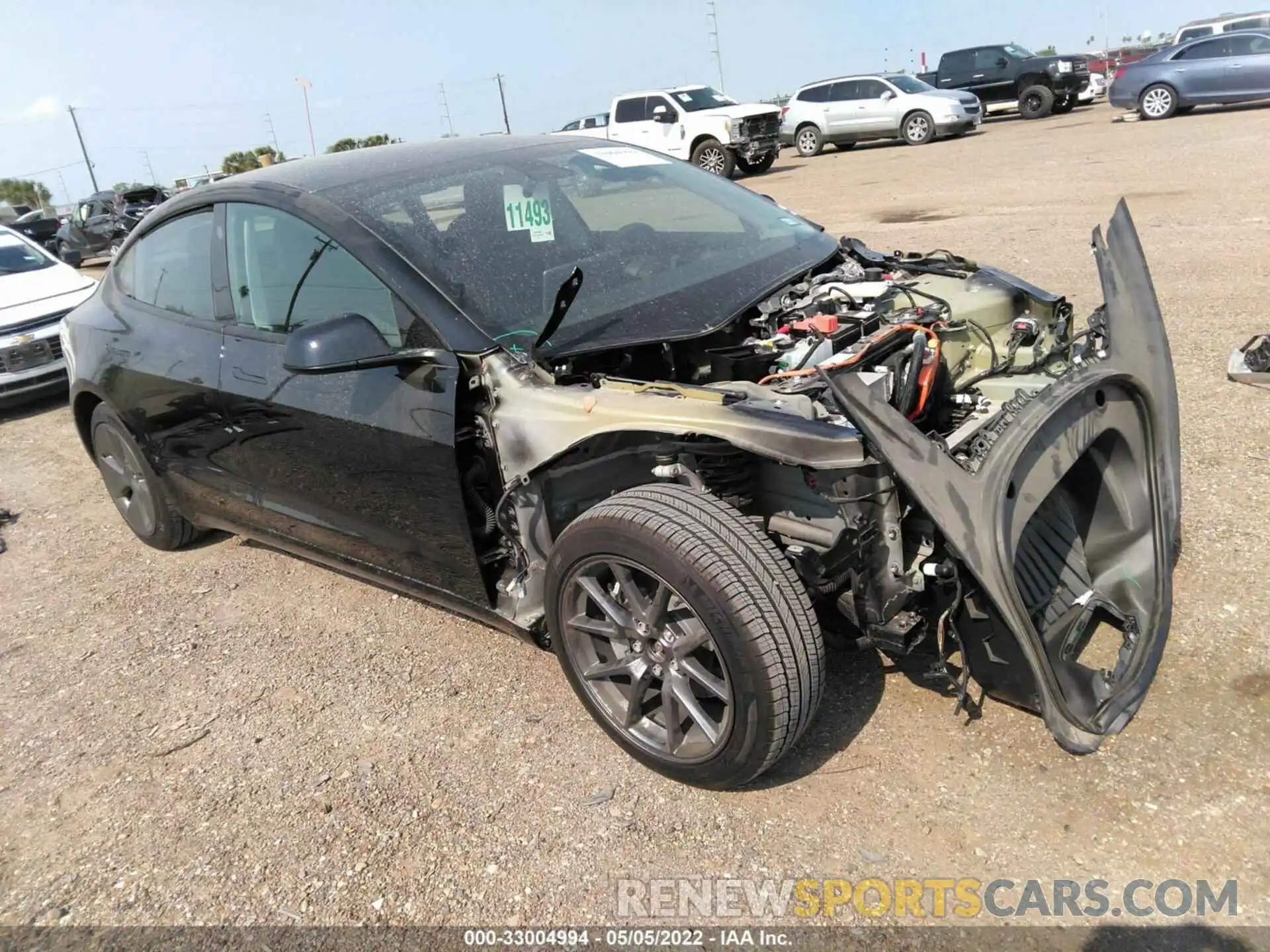 1 Photograph of a damaged car 5YJ3E1EB7MF098529 TESLA MODEL 3 2021