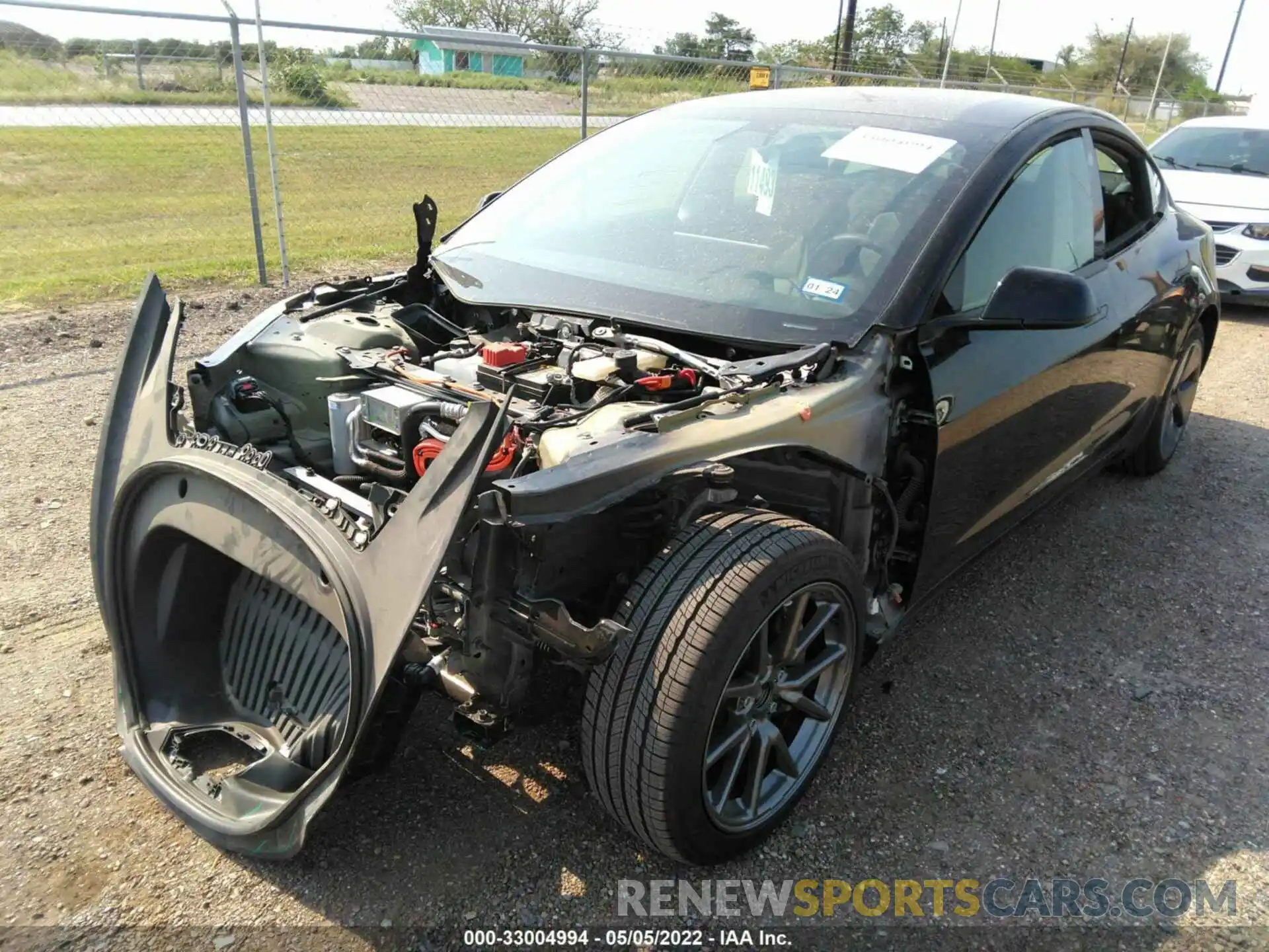 2 Photograph of a damaged car 5YJ3E1EB7MF098529 TESLA MODEL 3 2021